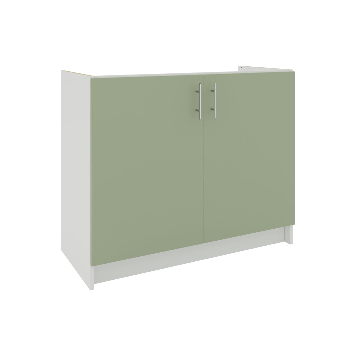 JD Greta Fixed Height 1000mm Kitchen Sink Base Cabinet Floor Unit (Without Worktop) – Sage Green Matt