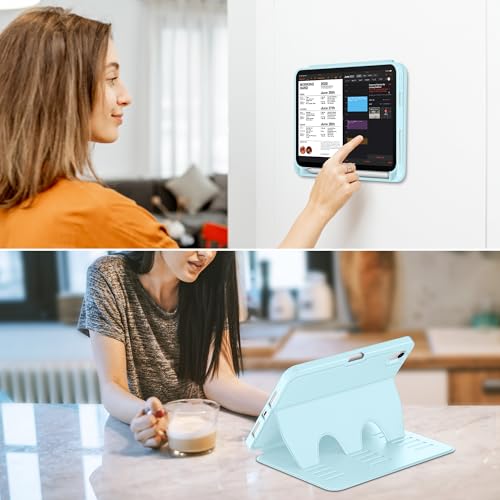 Étui magnétique iPad mini 7 coque antichoc avec porte-crayon - 3