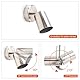 da LIGHT LED Deckenlampe 1-flammig, Dreh und Schwenkbar Deckenstrahler Spotleuchte Wandspot, GU10 (ohne Leuchenmittel) Deckenleuchte 230V Nickel Satiniert für Wohnzimmer Schlafzimmer Küchen (2 Stück)