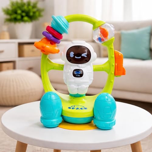 Image of Toyshine Baby Table Toy with 360 Rotatable Light & Rattle | Interactive Learning Activity Toy for Toddlers | Home Play Toy for Babies