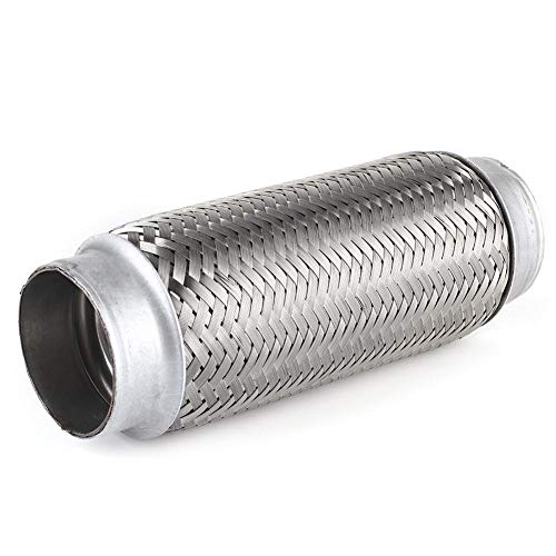 Dingln Escape De Acero Inoxidable De Reparación De Tubería Flexible Flexi Junta Del Tubo Accesorios For El Coche (55x200mm)