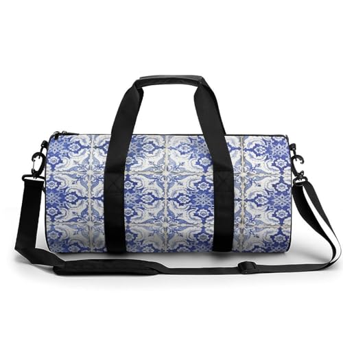 Sac de sport gym Fleuri sac de voyage week-end duffel bag étanche pour camping 45x23x23cm
