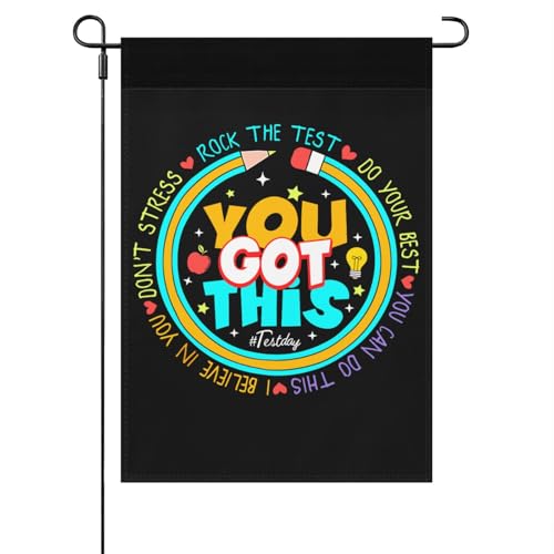 Image of Test Day You Got This Rock The Test Teacher Testing Day flag