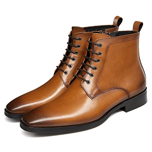GIFENNSE Mens Chukka Boots Mens Dress Boots Oxford Leather Boots Famal Chelsea Boots for Men2