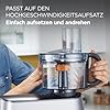 ملحق العجين Kenwood MultiPro Food Processor KAH65.000PL، 5 أقراص تقطيع مع قرص تقطيع قابل للتعديل، نظام ExpressDice، سعة 1.2 لتر، حقيبة ملحقات، فضي
