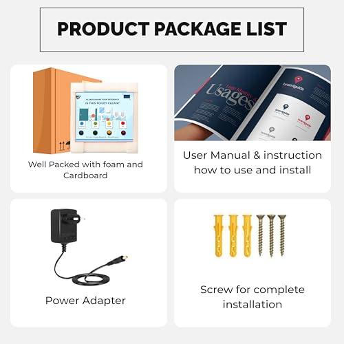 Image of Rely Cure⇒VP INDUSTRIES (GSM Mode) Toilet Cleanliness Feedback System - Press a smiley button to give instant feedback and view real-time reports via the Android app or website.