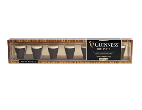 Mini pinte de chocolats Guinness avec du chocolat noir et blanc, 65 g