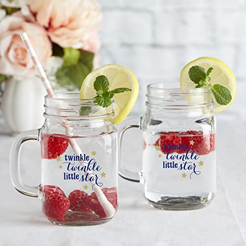 Kate Aspen Twinkle Twinkle Little Star Baby Shower 12 Oz. Mason Jar Mug With Lid (Set Of 6) (30048Na-Ttls) #TOP7