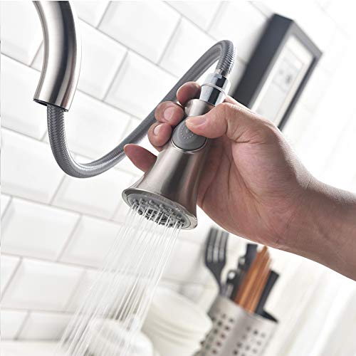 Robinet de cuisine double bec évier de cuisine avec ressort et grue