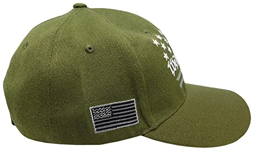 Gorra ajustable Trade Winds bandera USA verde oliva miniatura 4