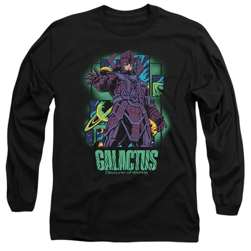 T-shirt Marvel de collection Galactus vêtement manches longues noir coton