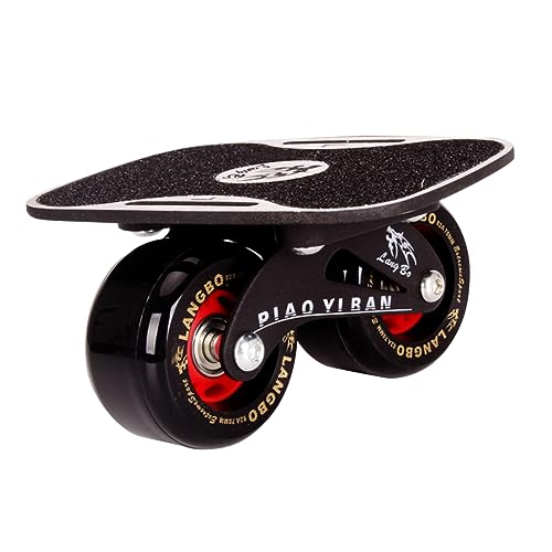 NAMOARLY Split Skateboard Drift Board for Adults Aluminum Alloy Deck Anti-Slip Surface Frosted Plate Easy