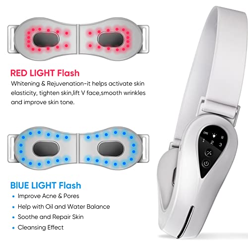Double Chin Reducer Machine, Electric Face Lift Device Double Chin Eliminator 4 Modes, Lifting & Firming Saggy Skin Reduce Double Chin #TOP5