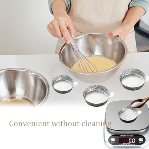 aluminum weigh boats aluminum foil weighing dish plate trays middle 100 pieces
