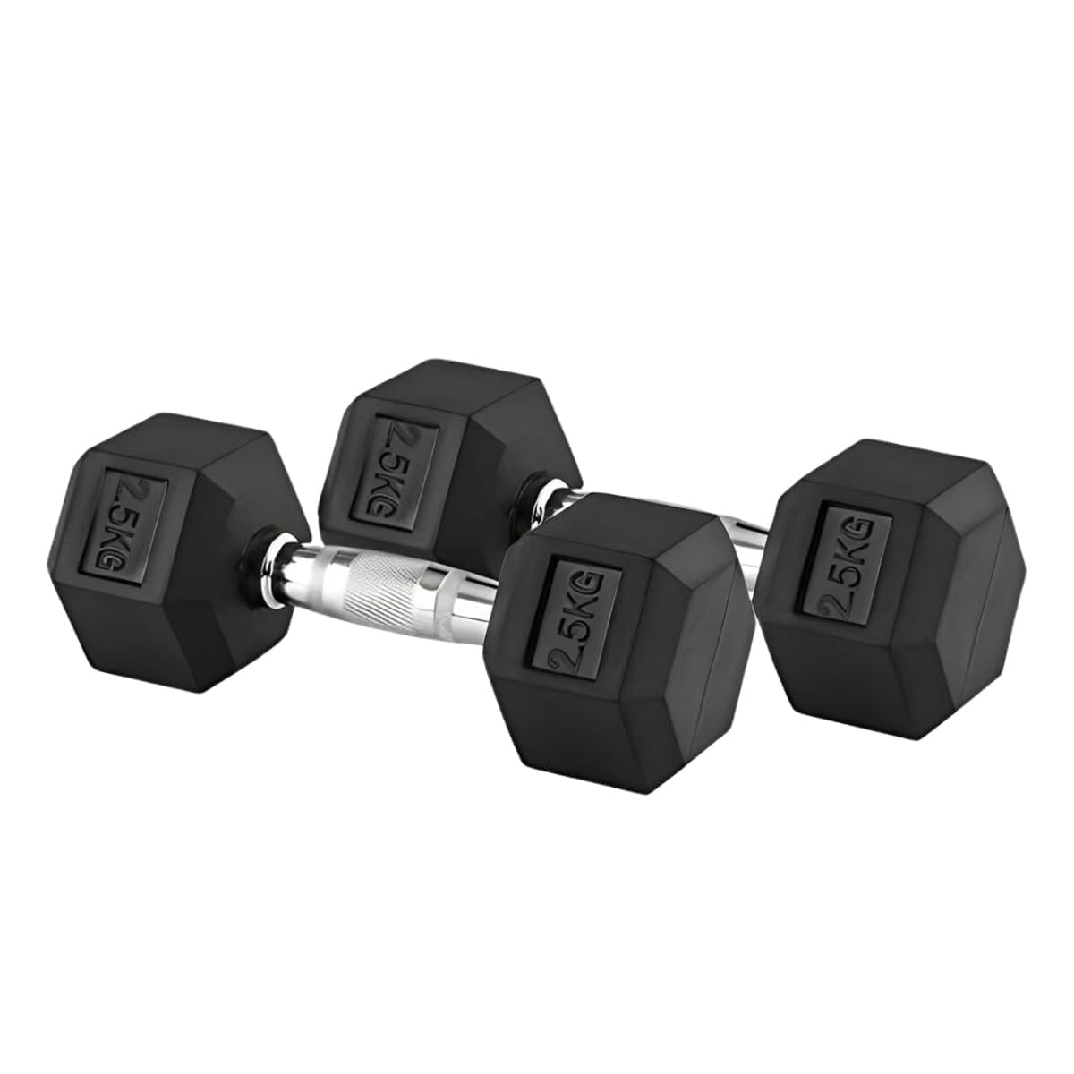 US FITNESS Pair Of Rubber Coated Hexa Dumbbell Set For Men & Women Professional Exercise Hex Dumbbells For Full Body Workout, Body Strength Training, Home Gym Exercise (5 Kg Pair Dumbbells)-image-25