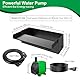 Teich Wasserfall für Gartenteich,Edelstahl Teichwasserfall Set,Teichpumpe mit Wasser Fluss Wasserfälle Kit,Wasserfallfilter Komplettset,Brunnen Wasser Feature (KEIN Licht) (30cm,45W 3000 L/H Pumpe)