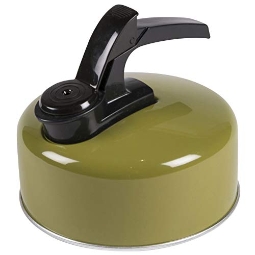 Flötenkessel Pfeifenkessel 1 Liter Wasserkessel Wasserkocher Teekanne Kaffeekanne Whistling Kettle Camping Kocher Aluminium Kanne Kessel mit Pfeife