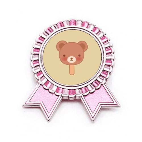 Broche ours en glace rose en métal petit cadeau anniversaire
