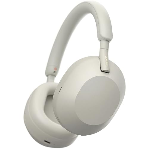Sony WH-1000XM5 Noise Canceling Wireless Headphones - 30hr Battery Life - Over-Ear Style - Optimized for Alexa and Google Assistant - Built-in mic for Calls - Silver International Version