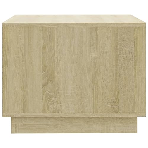 Mokuyary Couchtisch Sonoma-Eiche 55x55x43 cm Holzwerkstoff, Wohnzimmertisch Couch Tisch für Wohnzimmer, Büro, Kleine Räume Sofatisch – Bild 8