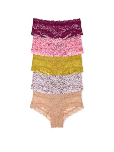 Victoria's Secret Women's Lace Cheeky Underwear, Minimal Coverage Panties for Women, Multi Pack (XS-XXL)