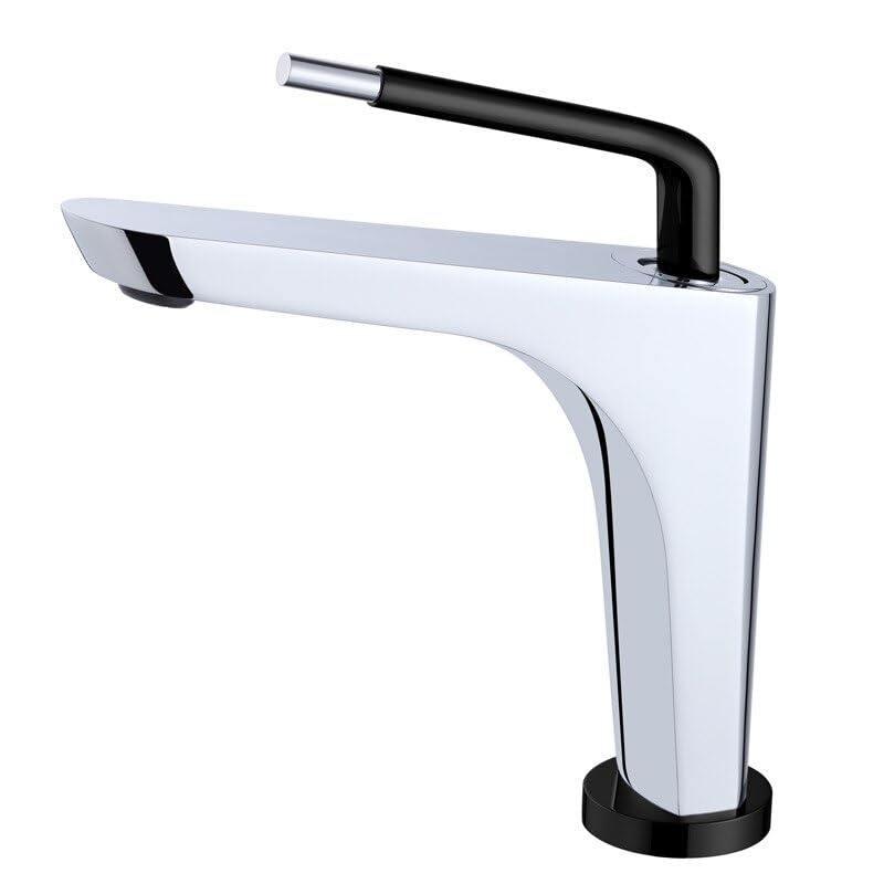 Robinet de lavabo gris en laiton mitigeur de toilette pour eau chaude et froide