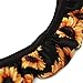 Bling Buy Handmade Sunflower Steering Wheel Cover- BL Stretch-on Fabric Steering Wheel Cover Universal Fit