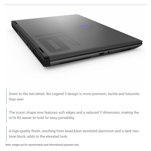 Alienware M16 R2 Gaming Laptop, Intel Core Ultra 7-155H, 64 GB DDR5 Ram, 4 TB PCle SSD, 16" QHD+ (2560x1600), Nvidia Geforce RTX 4070, Windows 11 Pro - Image 6