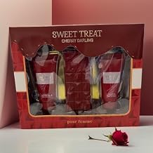 Sweet Treat Cherry Darling Gift Set, Pour Femme, Shower Gel 50ml, Body Lotion 50ml, 3Piece Bath Set