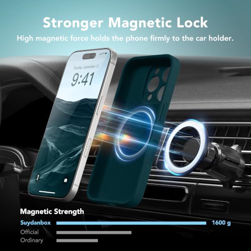 Image of Magnetic for iPhone 16 Pro Max Case Silicone Deep Blue