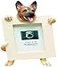 German Shepherd Picture Frame Holds Your Favorite 2.5 by 3.5 Inch Photo, Hand Painted Realistic Looking German Shepherd Stands 6 Inches Tall Holding Beautifully Crafted Frame, Unique and Special German Shepherd Gifts for German Shepherd Owners