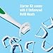 REACH Ultraclean Access Flosser Starter Kit, Unflavored, Plaque Remover for Teeth, for Hard to Reach Areas, Oral Care, PFAS Free, 1 Replaceable Flosser & 8 Refill Heads, 6 Pack