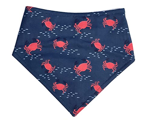 Very Vintage Bandana - Crab Bandana | Nautical Gift | Dog Bandana | Cat Bandana | Gift for Dogs | Gift for Cats | Pet Accessories - Organic Cotton