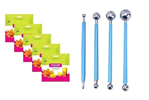 Definite Shilpkar Mouldit Epoxy Compound Clay (Pack of 5 Mouldit with Ball Tools)-image-3