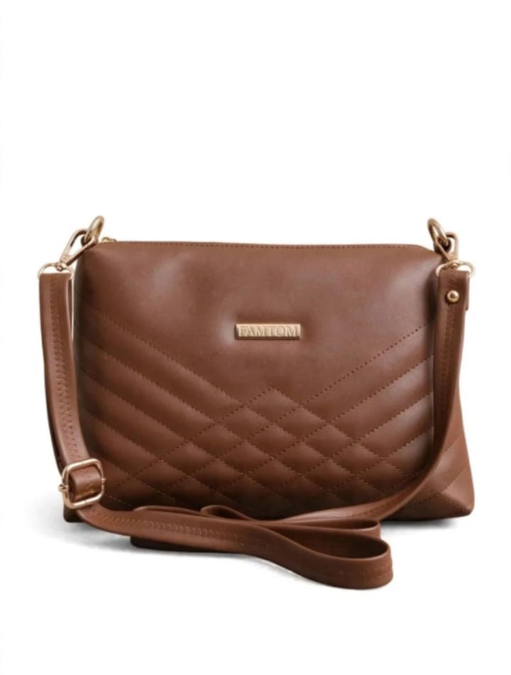 FAMTOM BROWN SLING BAG-image-48