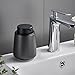 12Oz Black Soap Dispenser - Modern Ceramic Lotion Hand Soap Dispenser with Easy-to-Press Black Pump, Reusable and Refillable Liquid Dish Soap Dispenser for Bathroom & Kitchen