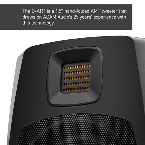 Image of ADAM Audio D3V Active Desktop Monitoring System with USB-C Connection (Pair, Black)