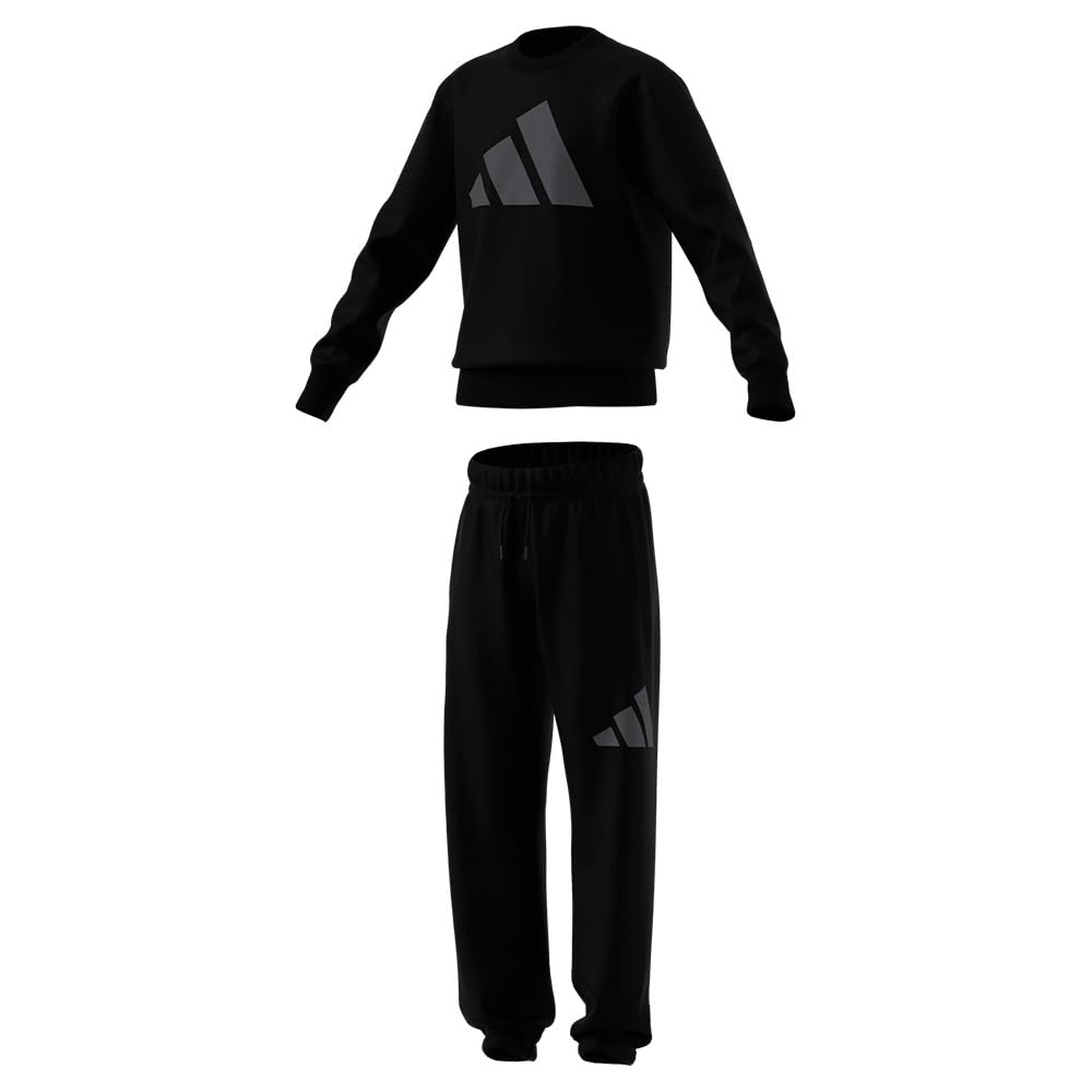 adidas Unisex - Bambini e ragazzi Essentials Jogger Track_Suit, black/grey five, 15-16 Years