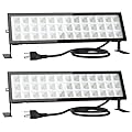 Onforu LED Shop Lights, 72W 6500lm Ultra Bright Garage Light with Plug, 6500K Daylight White shop lights for garage, IP66 Waterproof LED Work Shop Light for Garage Warehouses Shops 2 Pack