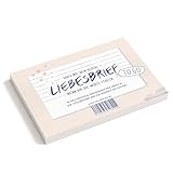 Eine der Guten Briefblock – Liebesbrief to go, A6 Abreißblock mit 50 Blatt zum ausfüllen und abreißen, Valentinstagsgeschenk für Verliebte und Paare, Recyclingpapier