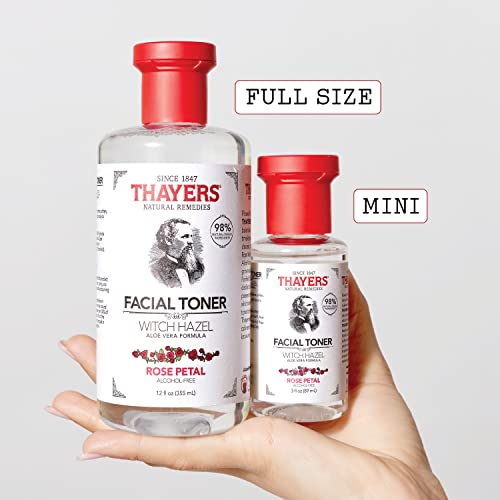 Thayers Alcoholfree Witch Hazel Facial Toner With Aloe Vera Formula 3 Pk Toner Holiday Kit, 3Oz Rose Petal, Cucumber And Lavender #TOP4