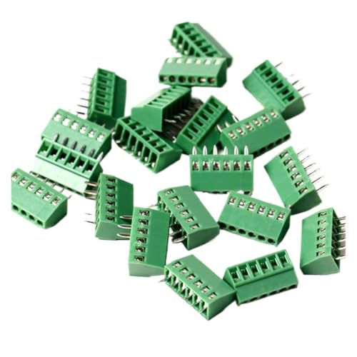 Bloque terminales PCB de 6 pines con paso 2,54 mm y conector de tornillo para cable 2