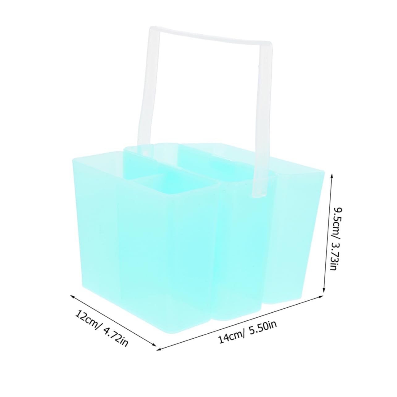 Beatifufu Ergonomic Paint Brush Cleaning Bucket Detachable Compact Stylish for Art Lovers