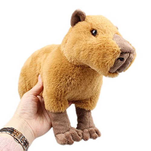 Juguete de peluche de carpincho | 30 x 20 cm Carpincho Peluches | Cojín de los animales de peluche de los regalos de Capybara | Linda figura de carpincho juguetes peluche regalos cumpleaños para niños Cover