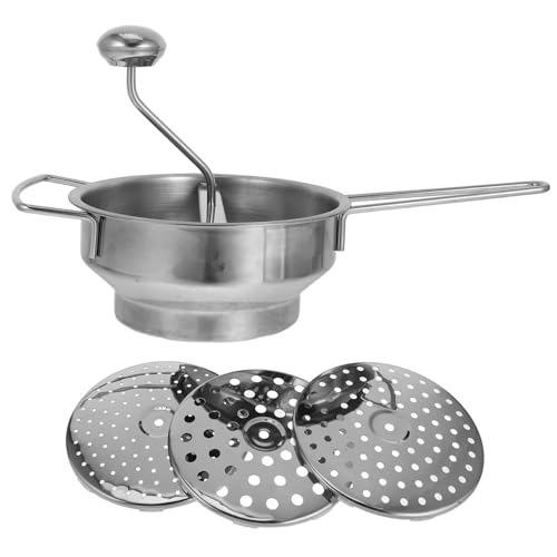 MOTHNUR Schiacciapatate Manuale in Acciaio Inossidabile da Multiuso per Patate e Verdure Impugnatura Ergonomica