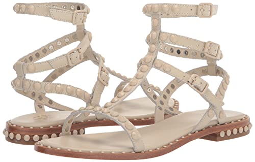 Image of Ash Play Bis Tonal-Studded Flat Sandal for Women, Chic Open-Toe Design, Comfortable Footbed, Durable Sole, Ideal for Casual Outfits