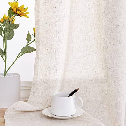 Jinchan DYMRP-5084C00 Linen Beige Curtains 84 Inches Long thumb #8