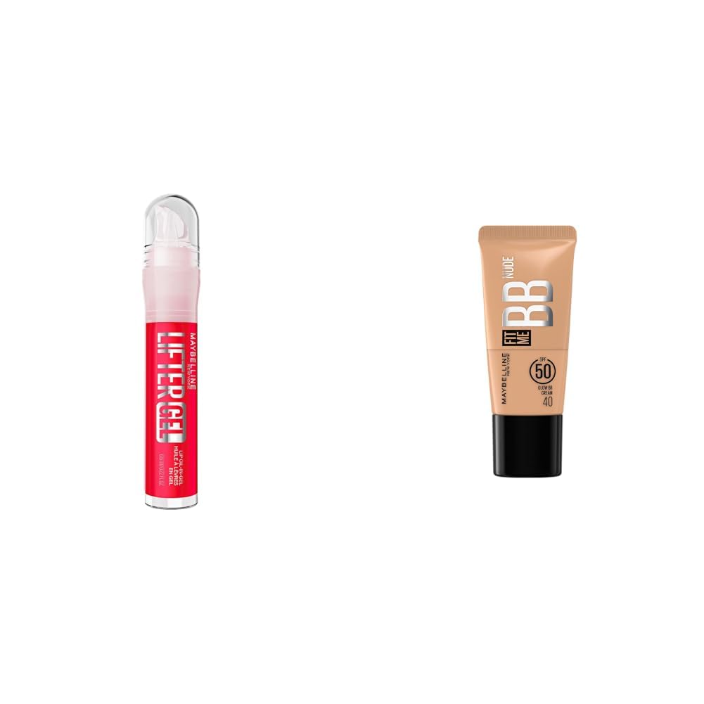 Maybelline New York Lifter Gel Lip Oil In Gel Maybelline New York Fit Me Glow BB Cream, SPF 50 24H Hydration With Niacinamide Hyaluronic Acid, Dewy Finish for Normal to Dry Skin- Shade 40 25ml-picture-34