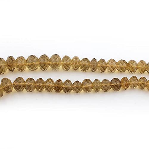 Beer quartz Faceted Roundle beads de 14-19mm pour création de bijoux d'été