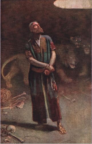 Toile Daniel dans la tanière des animaux Harold Copping 60x90cm